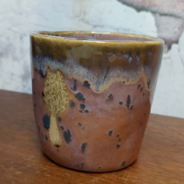 Spotted Purple Mushroom . Cup