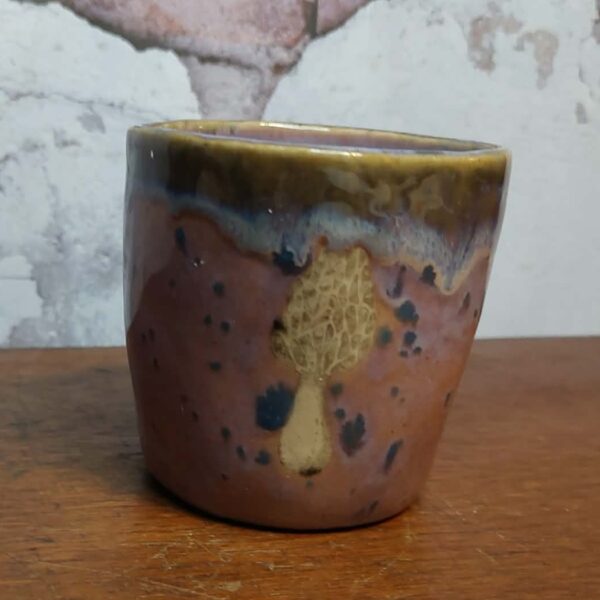 Spotted Purple Mushroom . Cup