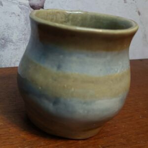 Striped Grey & Blue . Pot - Image 2