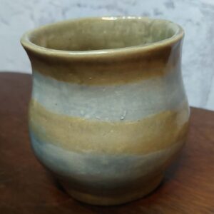 Striped Grey & Blue . Pot
