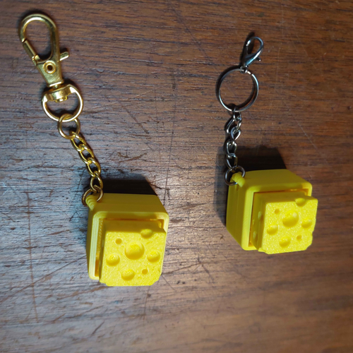 Cheese Clicker Keychain