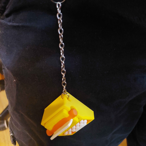 Cheese Clicker Keychain